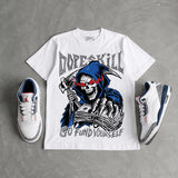 “True Blue” 3s DopeSkill T-Shirt Go Fund Yourself Graphic