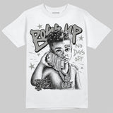 White Metallic 5s DopeSkill T-Shirt Boss Up Graphic