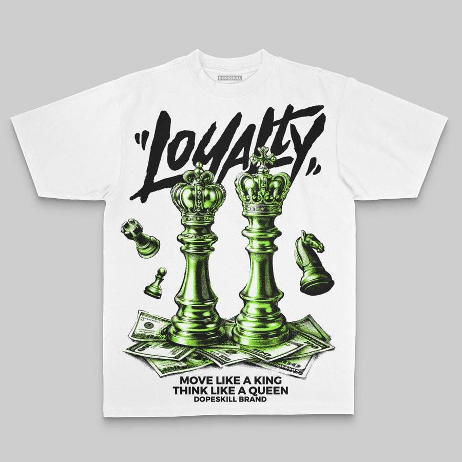 Neon Green Oversize Print 'Loyalty' DopeSkill Graphic T-shirt