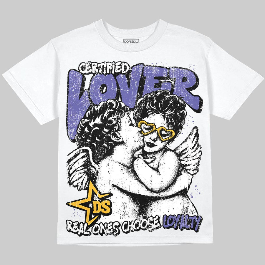 Lakers 4s DopeSkill Oversize Print T-Shirt Real Ones Choose Loyalty Graphic