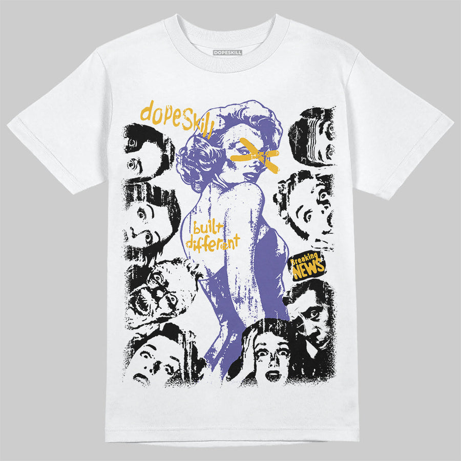 Lakers 4s DopeSkill T-Shirt Built Different Graphic