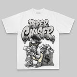Grey Oversize Print Paper Chaser Boy DopeSkill Graphic T-shirt