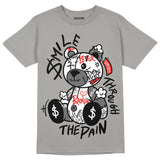 Grey Collection DopeSkill Grey T-shirt Smile Through The Pain Graphic