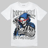 “True Blue” 3s DopeSkill T-Shirt Go Fund Yourself Graphic
