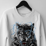 Wolf Grey 5s DopeSkill Sweatshirt No Fear Graphic