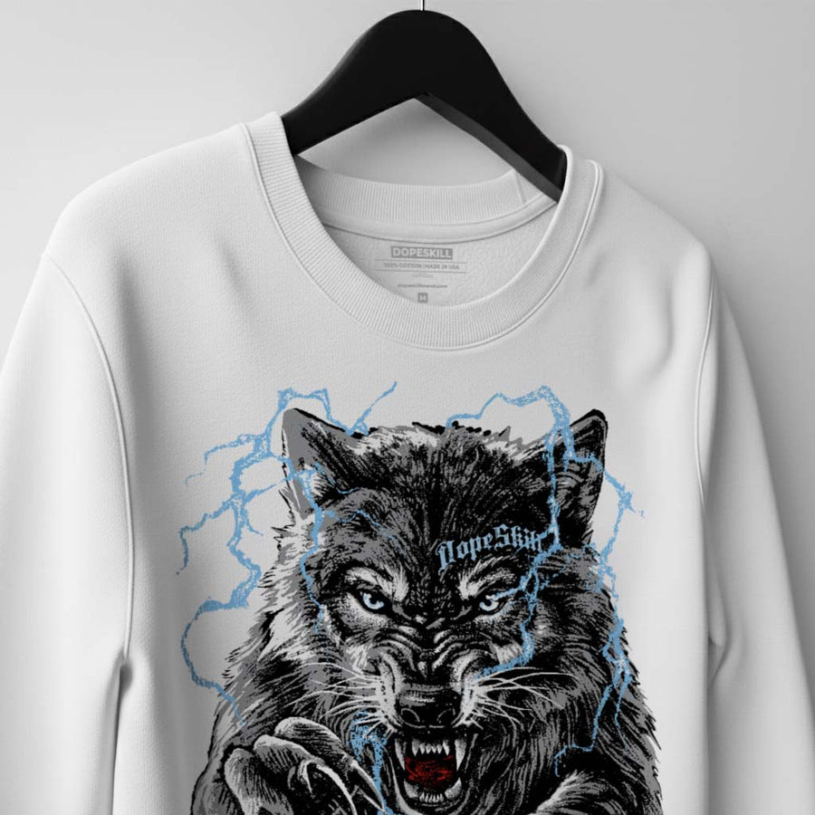 Wolf Grey 5s DopeSkill Sweatshirt No Fear Graphic
