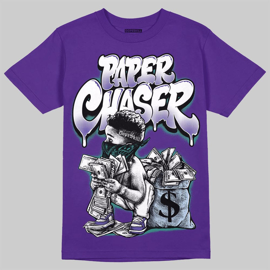 Grape 5s DopeSkill T-Shirt Paper Chaser Boy Graphic