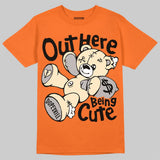 'Orange Citrus' 3s DopeSkill T-Shirt Out Here Being Cute Graphic