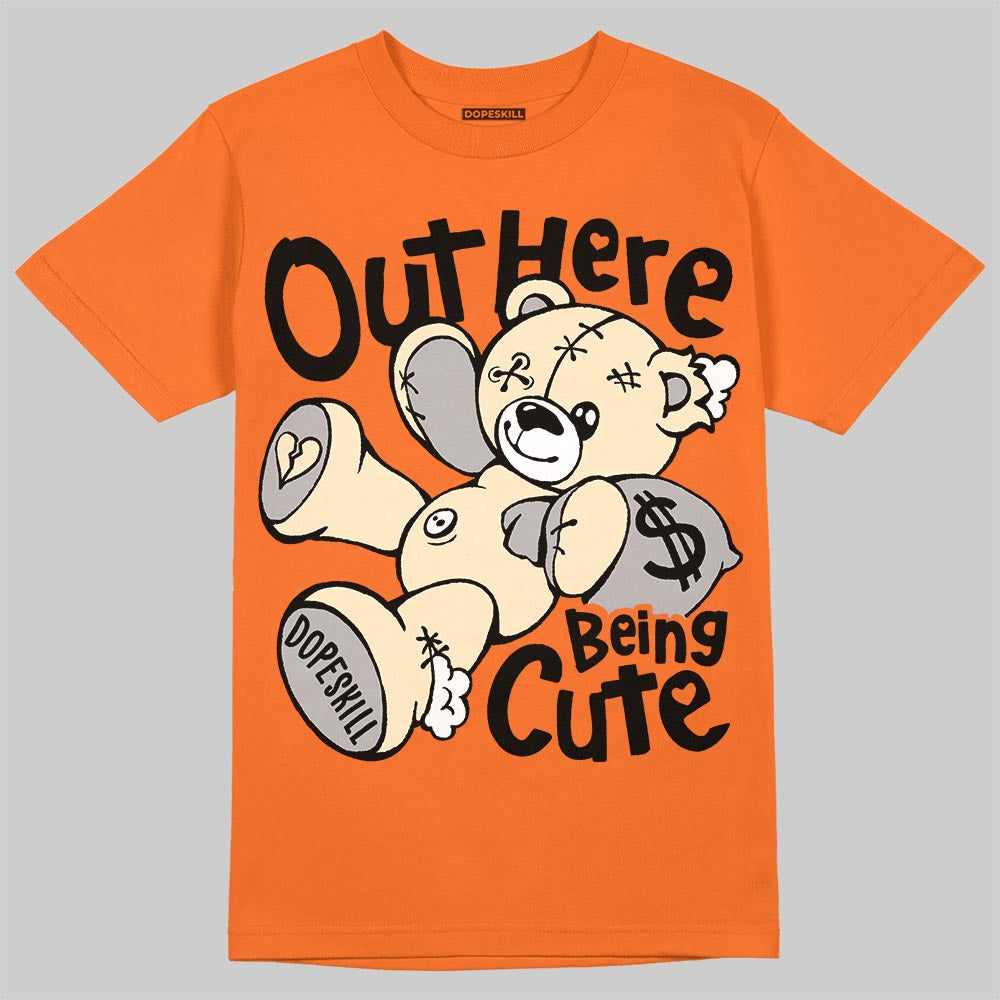 'Orange Citrus' 3s DopeSkill T-Shirt Out Here Being Cute Graphic
