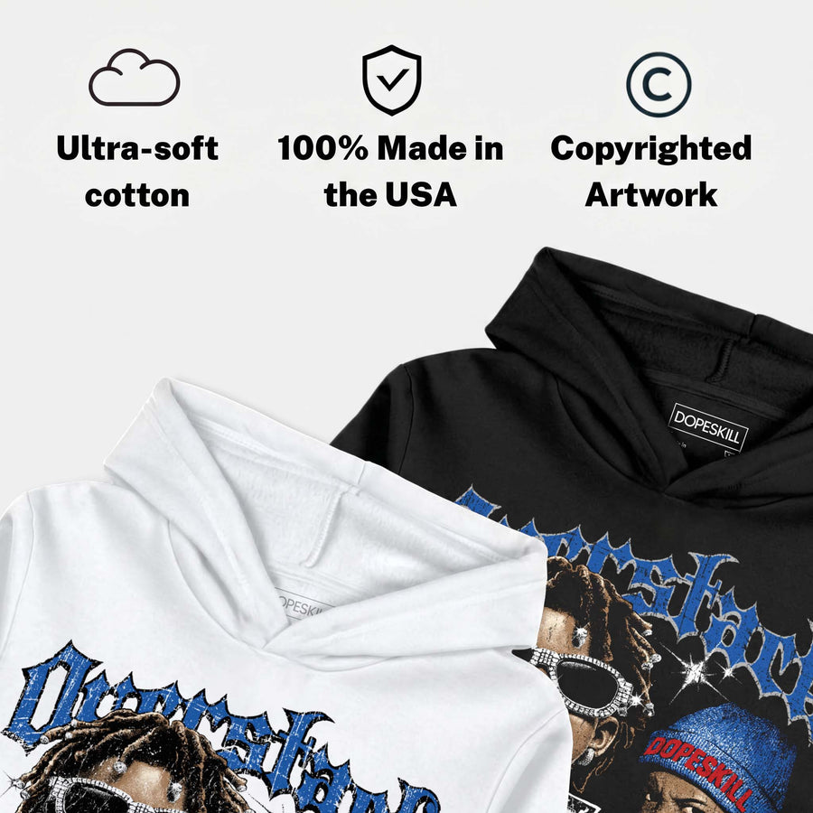 “True Blue” 3s DopeSkill Hoodie Sweatshirt Overstack Graphic
