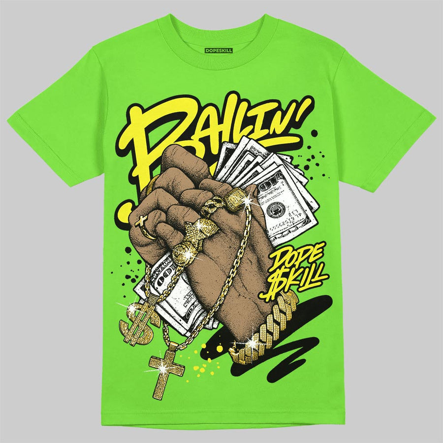 Neon Green Collection DopeSkill T-Shirt Always Ballin' Graphic