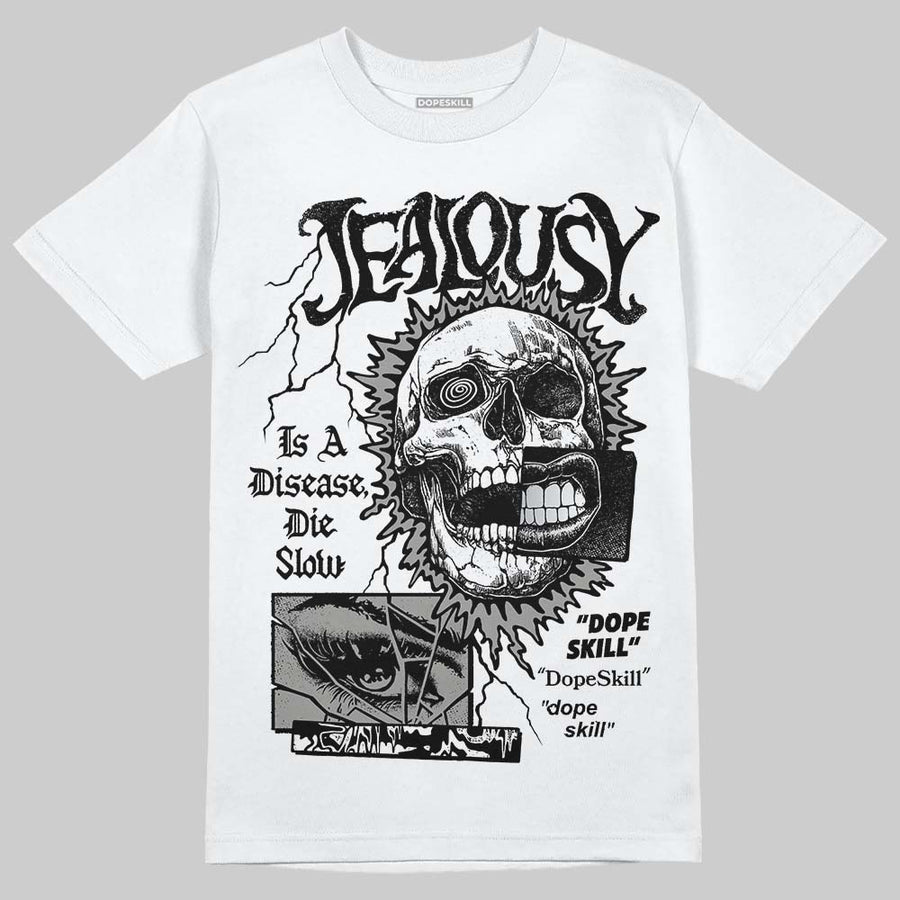 White Metallic 5s DopeSkill T-Shirt Jealousy Graphic