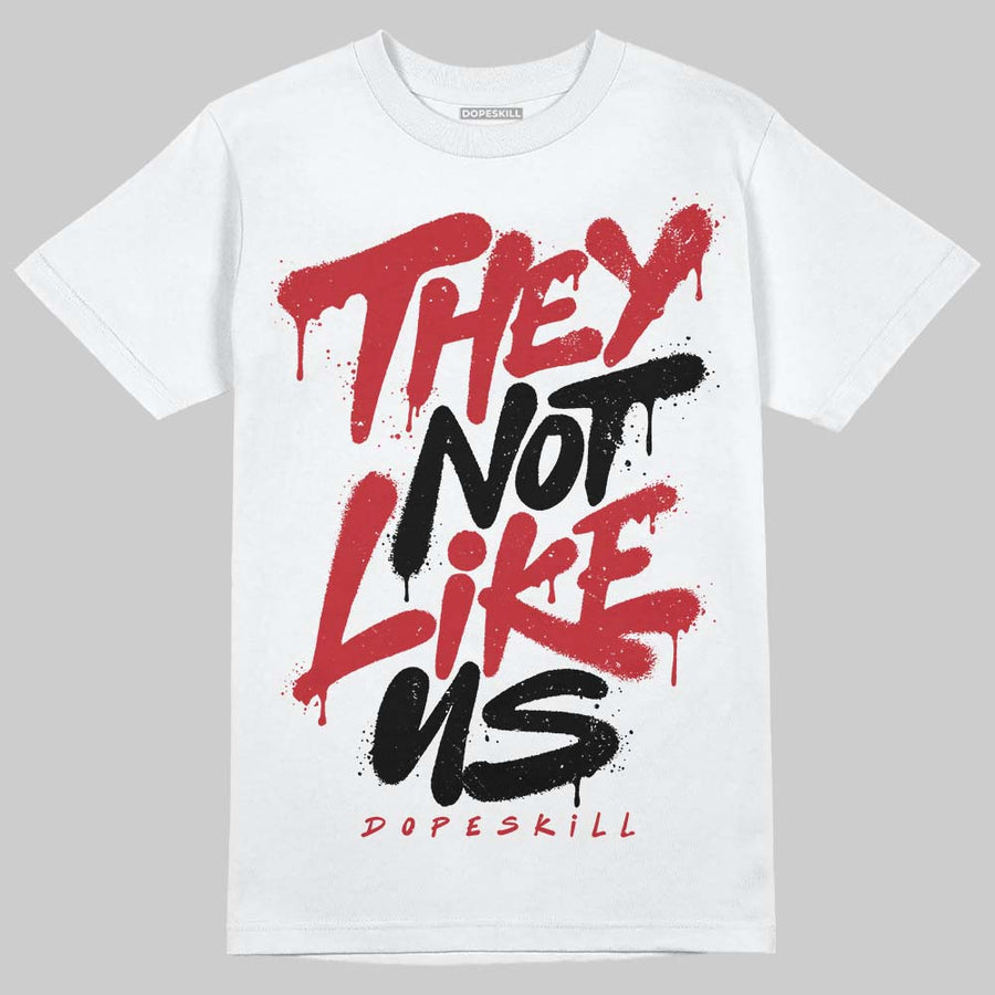 Fire Red “Black Tongue” 5s DopeSkill T-Shirt They Not Like Us Graphic