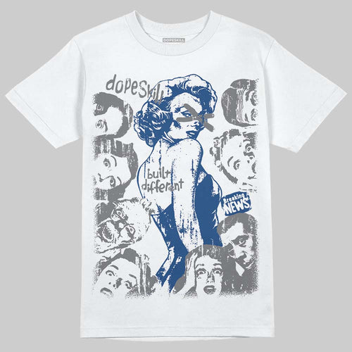 Flint Grey 9s DopeSkill T-Shirt Built Different Graphic
