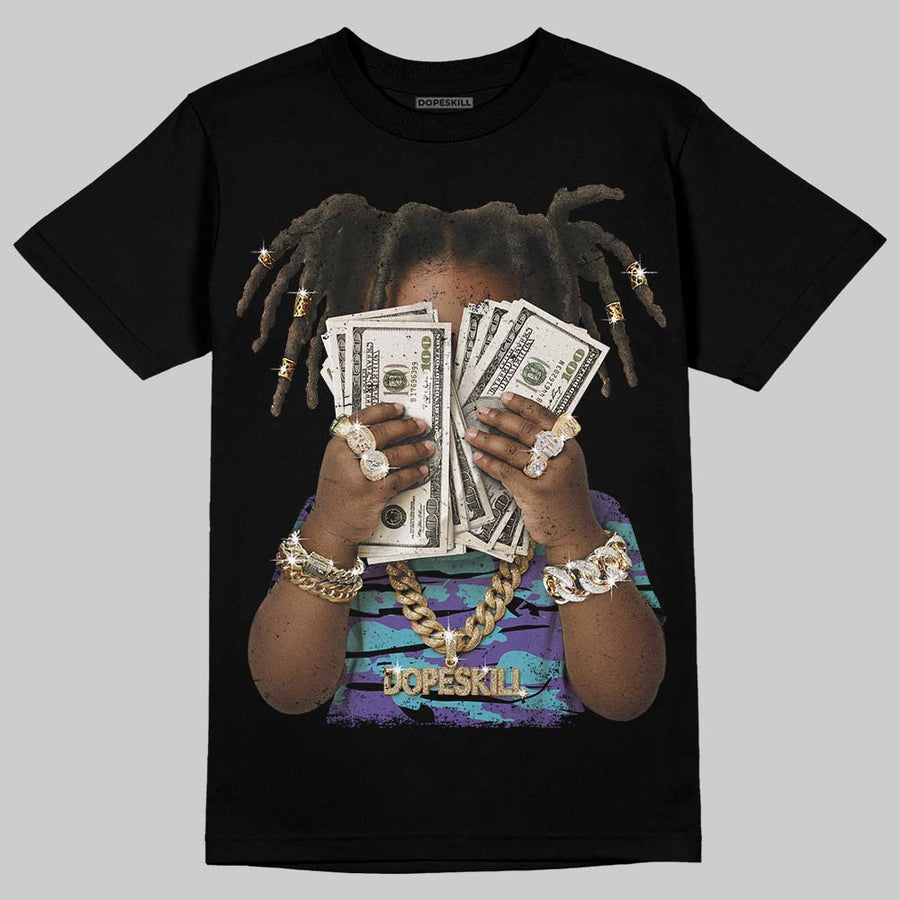 Aqua 8s DopeSkill T-Shirt Rich Youth Graphic