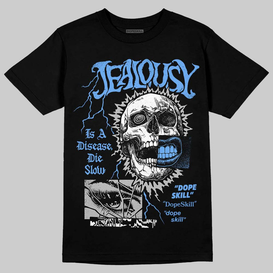 Black University Blue 5s DopeSkill T-Shirt Jealousy Graphic