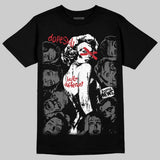 Black Cat 4s DopeSkill T-Shirt Built Different Graphic