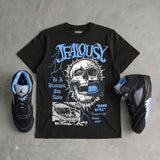 Black University Blue 5s DopeSkill T-Shirt Jealousy Graphic