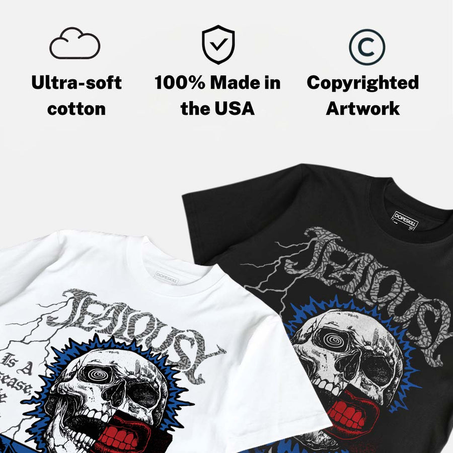 “True Blue” 3s DopeSkill T-Shirt Jealousy Graphic