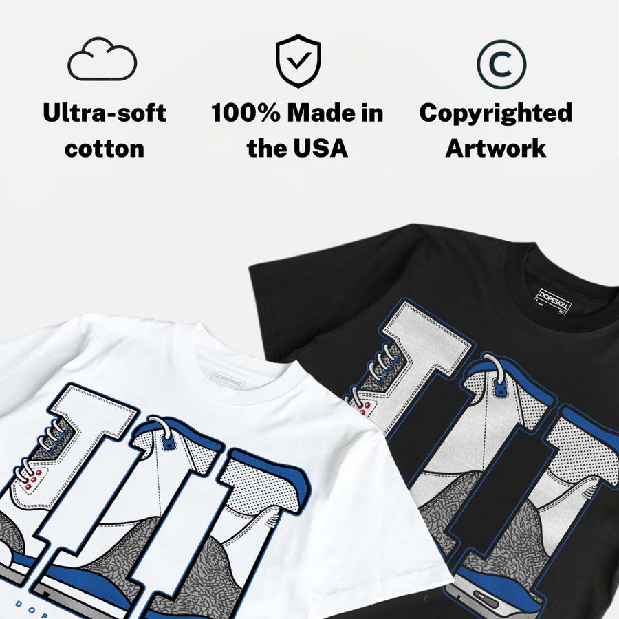 “True Blue” 3s DopeSkill T-Shirt III Jordan 3 Graphic