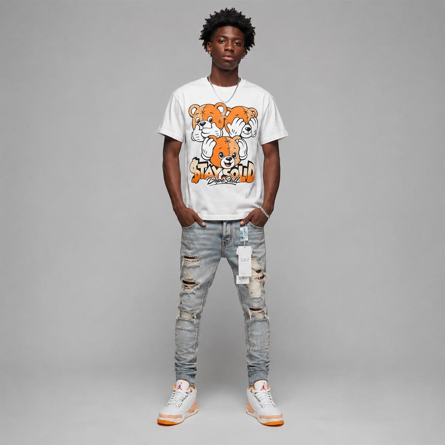 'Orange Citrus' 3s DopeSkill T-Shirt Stay Solid Graphic