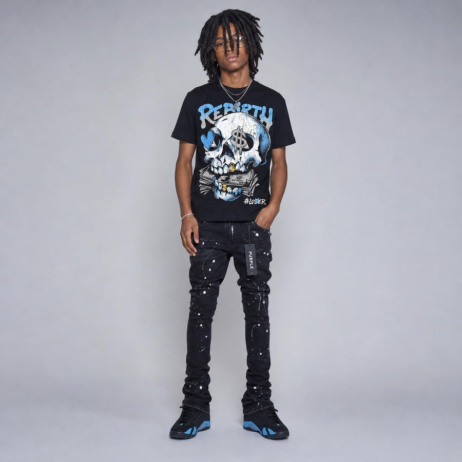 University Blue 14s DopeSkill T-Shirt Rebirth Graphic
