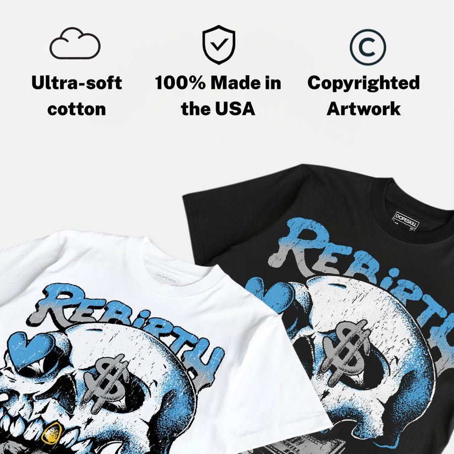 University Blue 14s DopeSkill T-Shirt Rebirth Graphic