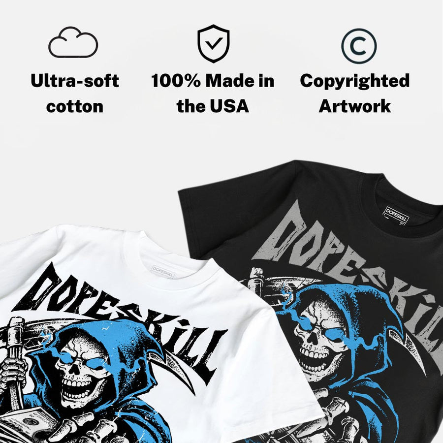 University Blue 14s DopeSkill T-Shirt Go Fund Yourself Graphic