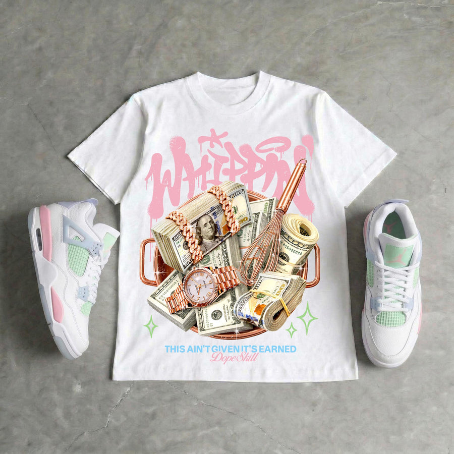 Medium Soft Pink 4s DopeSkill T-Shirt Whippin Graphic