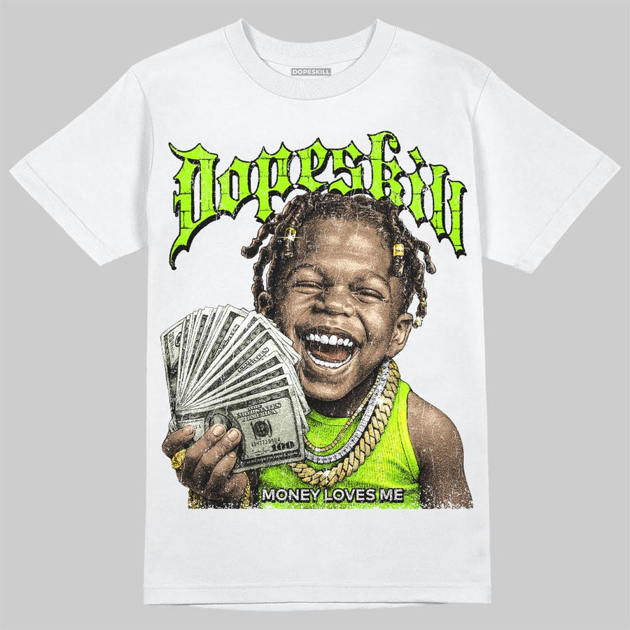 Neon Green 'Money Loves Me' DopeSkill Graphic T-Shirt