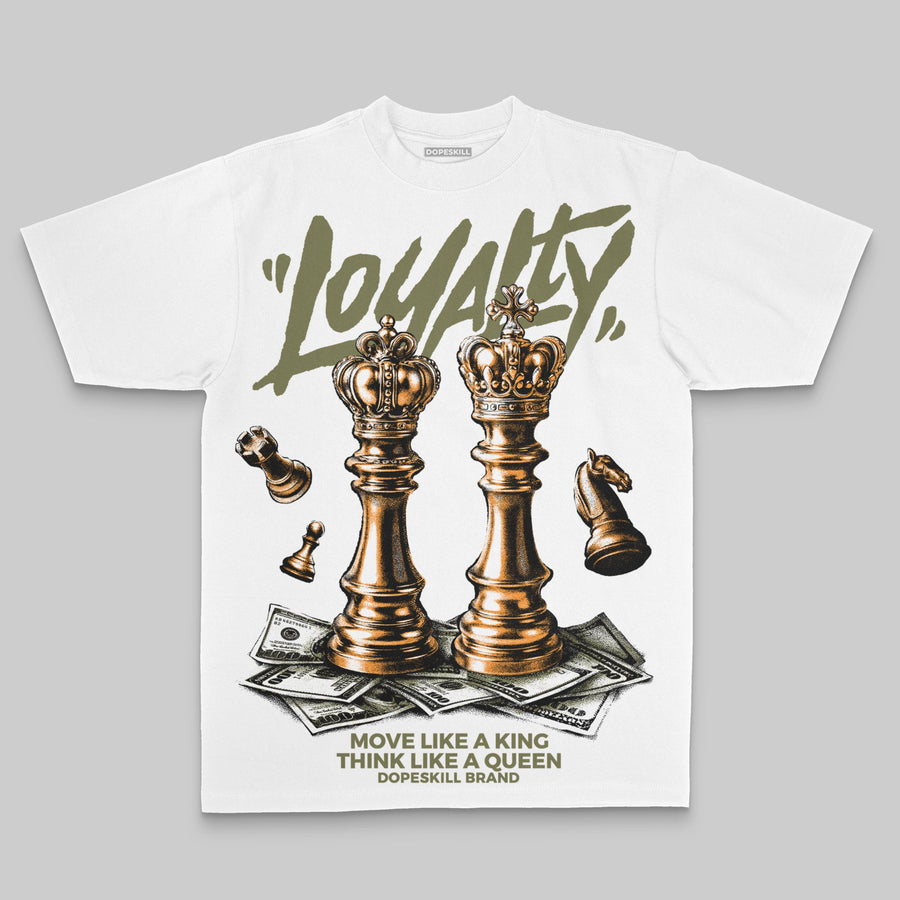 Olive Oversize Print 'Loyalty' DopeSkill Graphic T-shirt