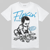 Military Blue 4s DopeSkill T-Shirt Flexin' Graphic