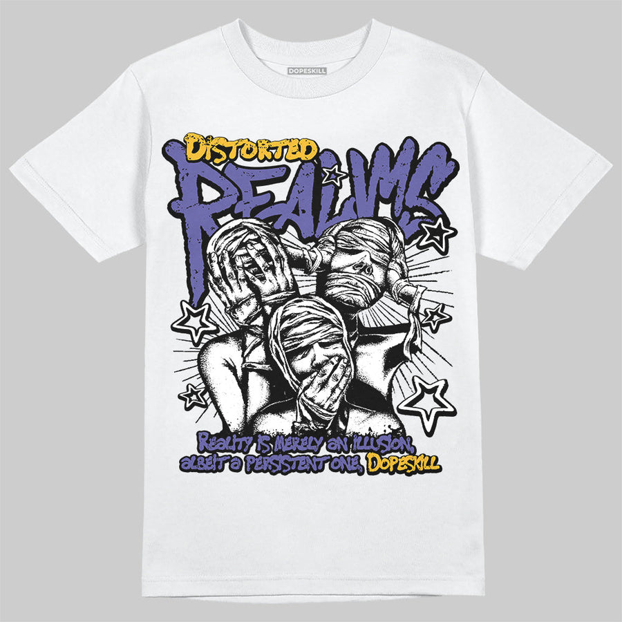 Lakers 4s DopeSkill T-Shirt Distorted Realms Graphic
