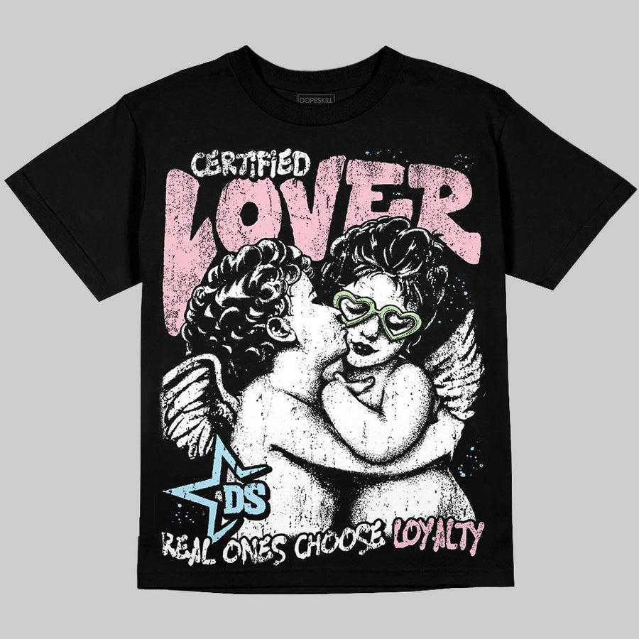 Medium Soft Pink 4s DopeSkill Oversize Print T-Shirt Real Ones Choose Loyalty Graphic