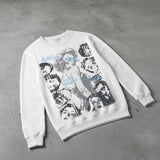 Wolf Grey 5s DopeSkill Sweatshirt Built Different Graphic