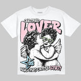 Medium Soft Pink 4s DopeSkill Oversize Print T-Shirt Real Ones Choose Loyalty Graphic