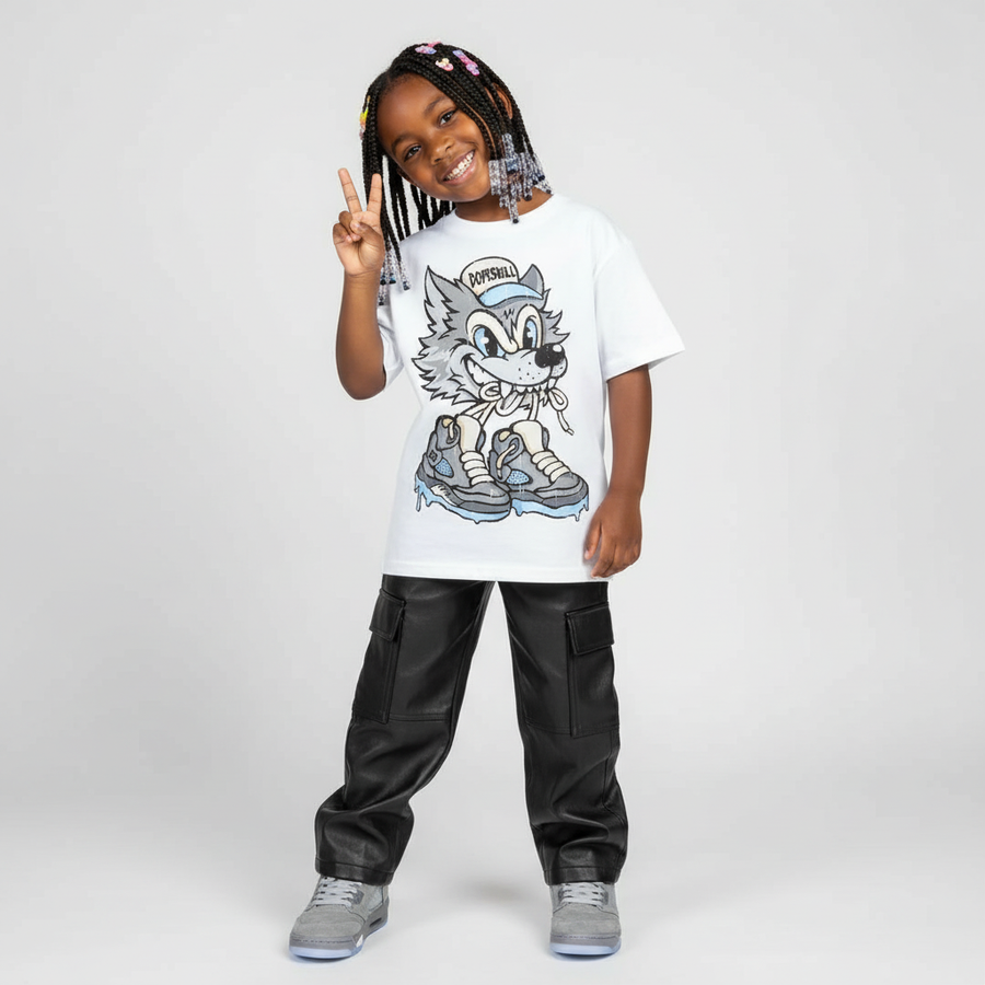 Wolf Grey 5s DopeSkill T-Shirt Wolf Grey 5s Graphic