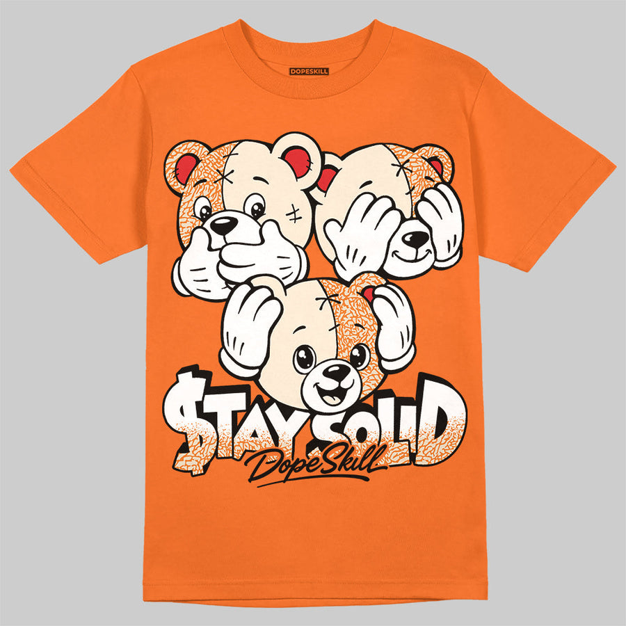 'Orange Citrus' 3s DopeSkill T-Shirt Stay Solid Graphic