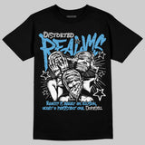 University Blue 14s DopeSkill T-Shirt Distorted Realms Graphic