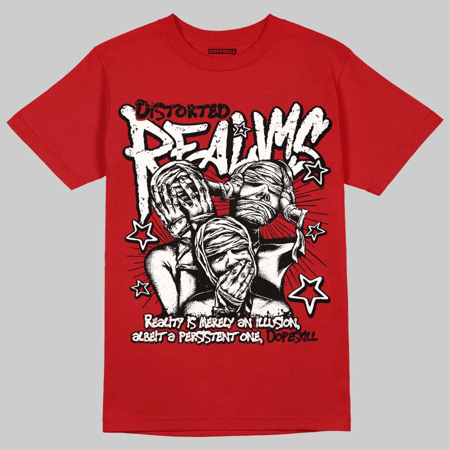 AJ 13 Chicago True Red Cherry DopeSkill T-Shirt Distorted Realms Graphic