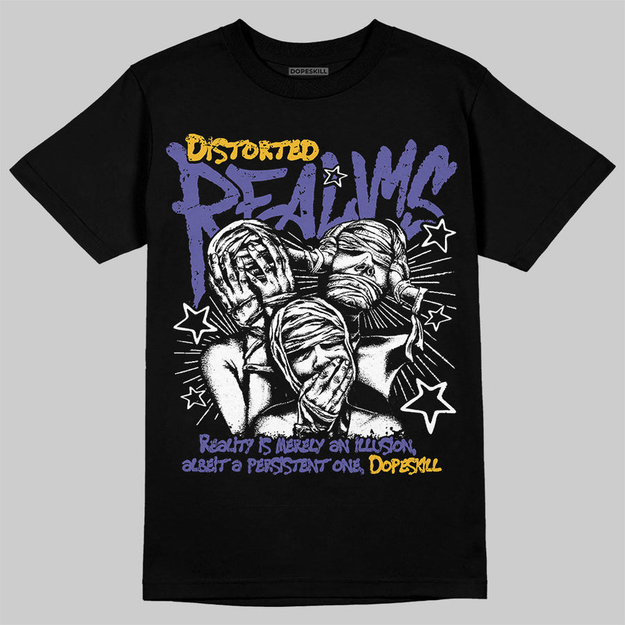 Lakers 4s DopeSkill T-Shirt Distorted Realms Graphic