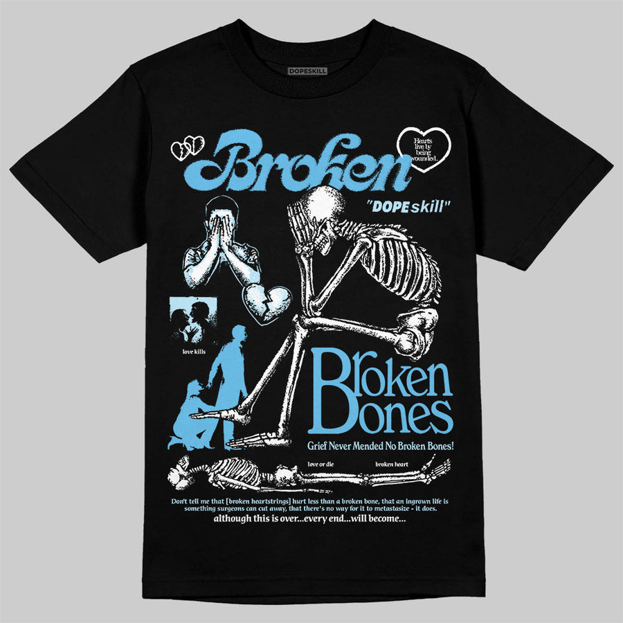 Legend Blue 11s DopeSkill T-Shirt Broken Bones Graphic