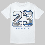 “True Blue” 3s DopeSkill T-Shirt 23 with 3s Pattern Graphic