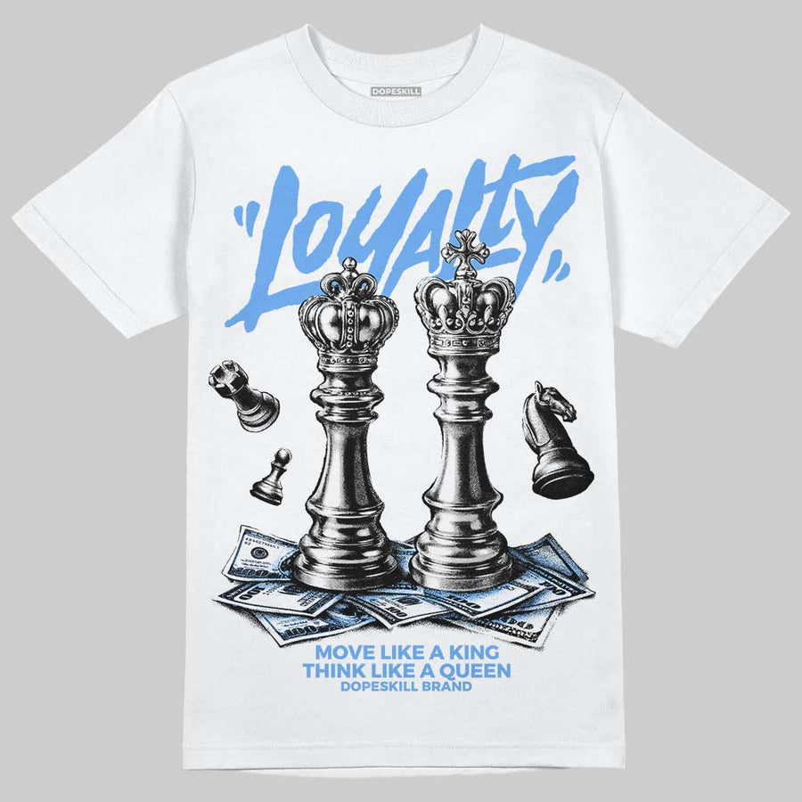 Black University Blue 5s DopeSkill T-Shirt Loyalty Graphic