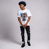 Black University Blue 5s DopeSkill T-Shirt Key of Life Graphic