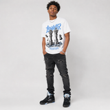 Black University Blue 5s DopeSkill T-Shirt Loyalty Graphic