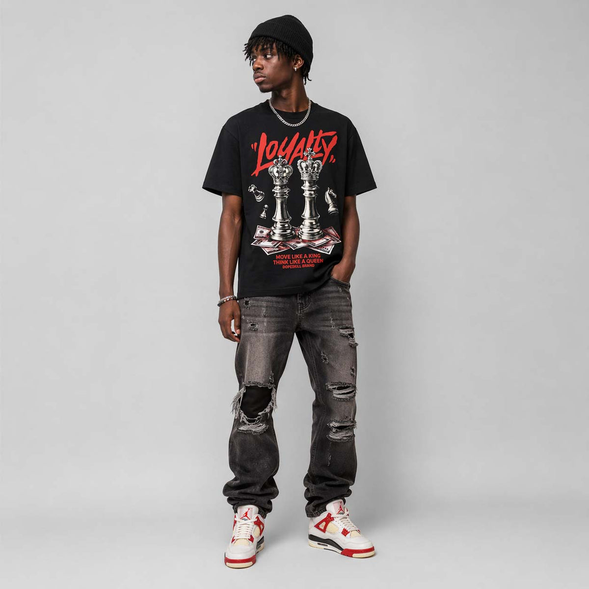 Nigel Sylvester x 4s “Brick After Brick” DopeSkill T-Shirt Loyalty Graphic