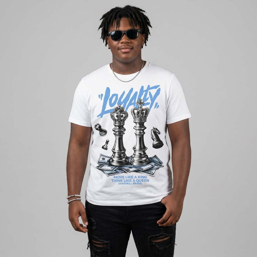 Black University Blue 5s DopeSkill T-Shirt Loyalty Graphic