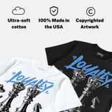 Black University Blue 5s DopeSkill T-Shirt Loyalty Graphic