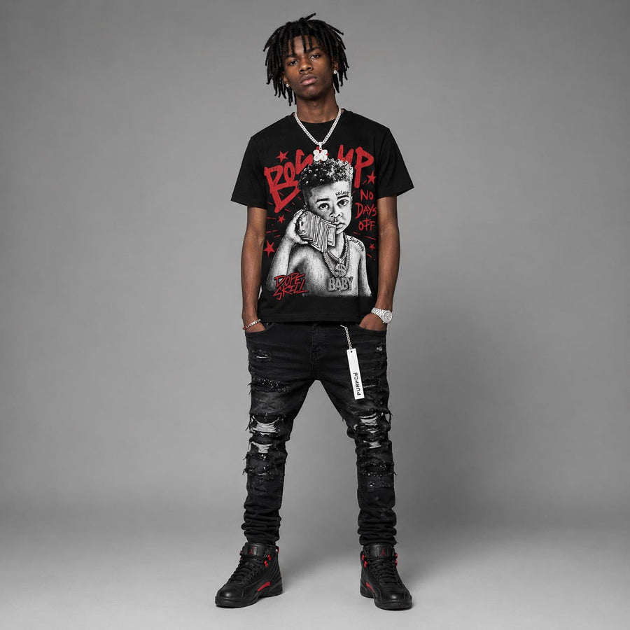 “Bloodline” 12s DopeSkill T-Shirt Boss Up Graphic